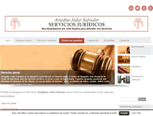Tablet Screenshot of abogadosjodarsalvador.com